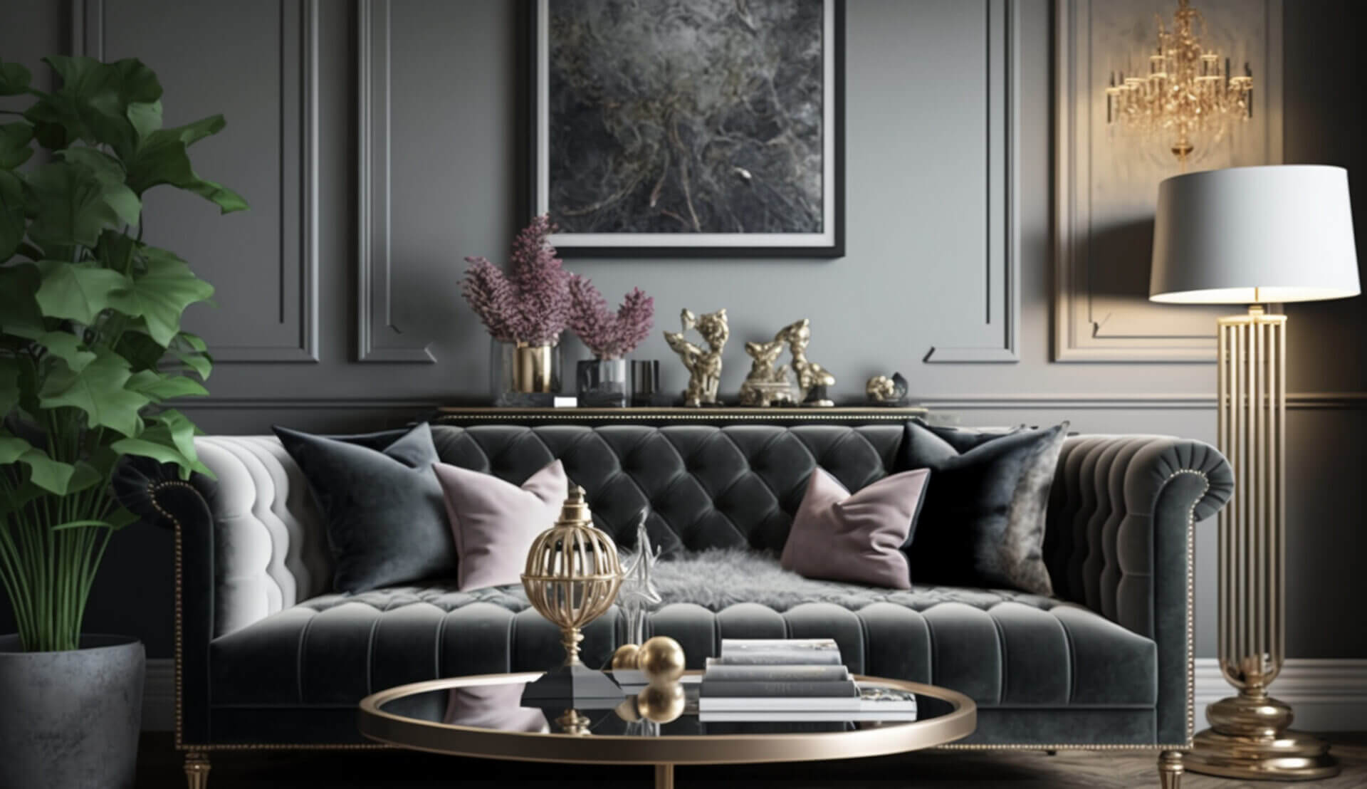 Modern, Luxurious Living Room With Elegant Design ,generative Ai