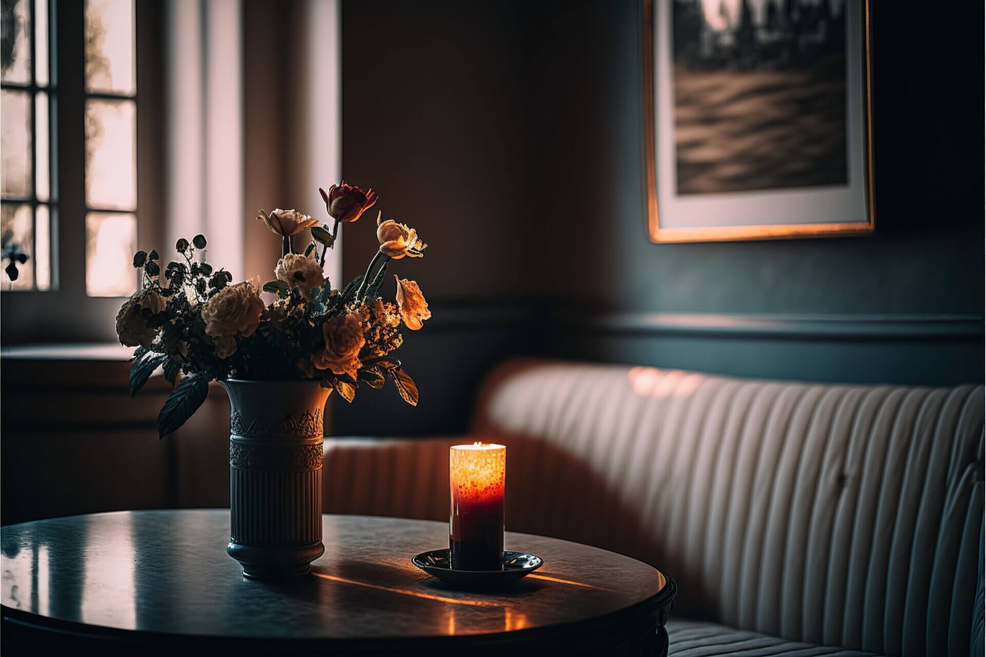 Atmospheric French Cafe With Charming Cozy Interior Morning Light Intimate Nostalgic Elegant Parisian Generative Ai
